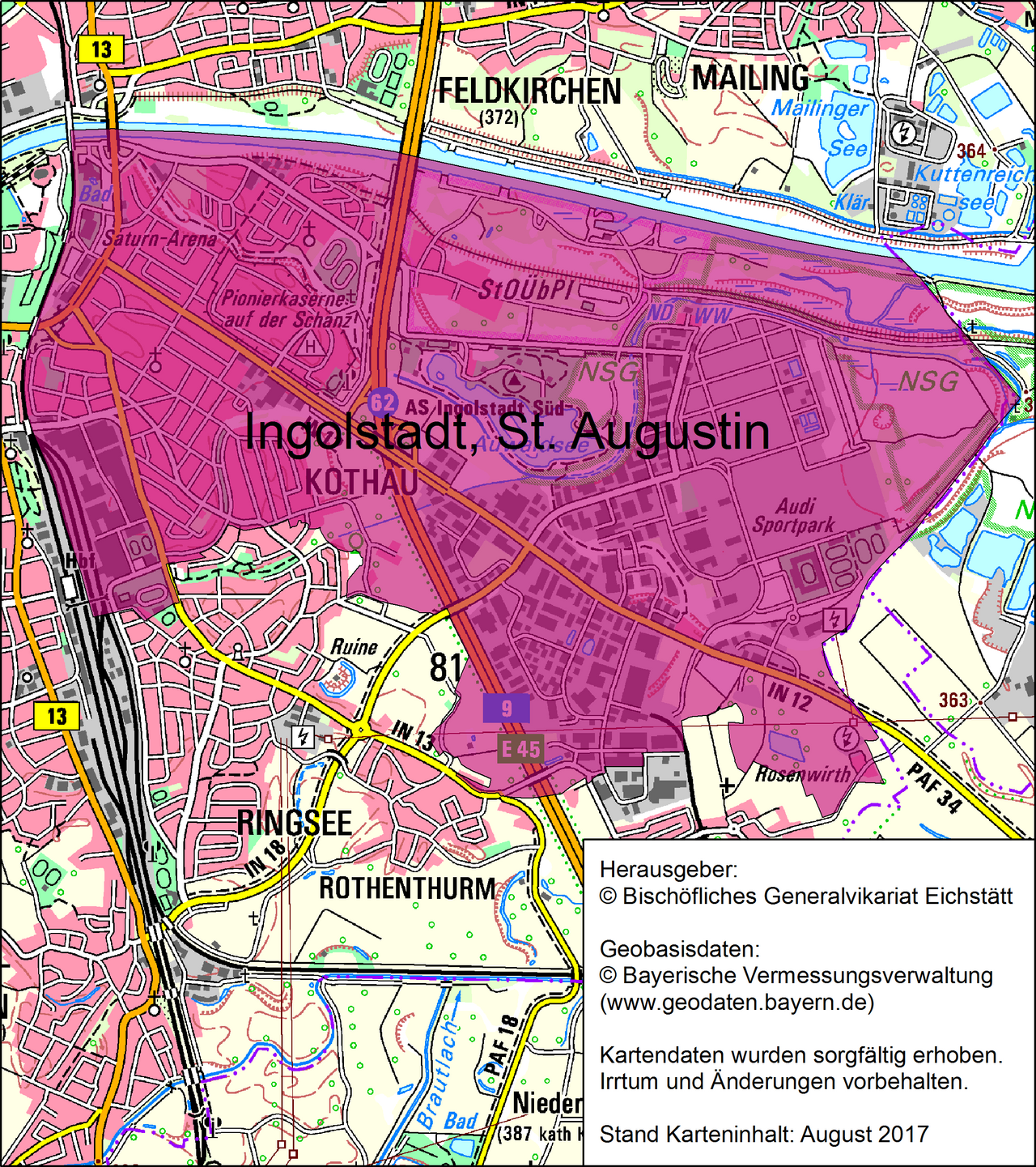 Karte Ingolstadt-St. Augustin